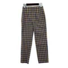 UNITED ARROWS ユナイテッドアローズ チェックテーパードパンツ size36/パープル系