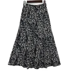 PROPORTION BODY DRESSING プロポーションボディ ドレッシング 総柄 ロングスカート sizeS/ブラック系