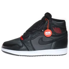 NIKE (ナイキ) AIR JORDAN 1 RETRO HIGH OG BLACK GYM RED エアジョーダン1 レトロ ハイカットスニーカー ブラック US9/27cm 555088-060