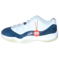 NIKE (ナイキ) AIR JORDAN 11 RETRO LOW LE SNAKESKIN エアジョーダン11 スネークスキン ローカットスニーカー ホワイト/ブルー US9/27cm CD6846-102
