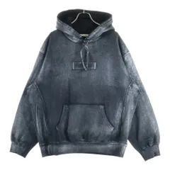 SUPREME (シュプリーム) 24SS ×MM6 Maison Margiela Foil Box Logo Hooded Sweatshirt メゾンマルジェラ フォイルボックスロゴ プルオーバースウェットパーカー フーディー ブラック