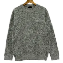 BEAMS HEART ビームスハート 裏起毛 クルーネック ニットカットソー sizeL/グレー