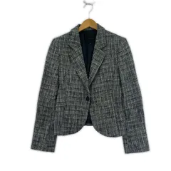 UNTITLED   アンタイトル   ツイードテーラードジャケット size2/ブラック×ホワイト