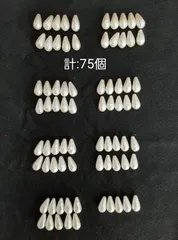 ビーズ パール調 ドロップ 75個