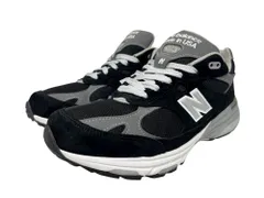 NEW BALANCE (ニューバランス) 993 ローカット スニーカー USA製 MR993BK 27cm US9 ブラック メンズ/028