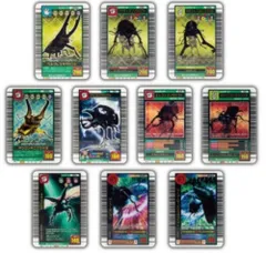 スタジオソータ 甲虫王者ムシキング ミニチュアカードアクリル3 × 全10種セット フルコンプ ガチャガチャ カプセルトイ 