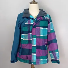 VOLCOM　M サイズ　スノーボードジャケット　スキーウエア　スノーボードウエア　マルチカラー　チェック柄　ボルコム