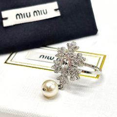miu miu クリスタル ヘアピン - メルカリ