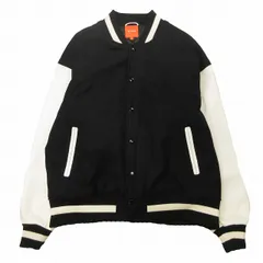 ビームス BEAMS ビッグ アワード ジャケット スタジャン PRIMALOFT プリマロフト 中綿 キルティング裏地 ライン カウレザー ウール 切替 スタジアムジャンパー バーシティジャケット ブルゾン 上着 アウター Lのサムネイル