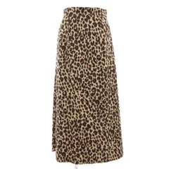 B&Y ユナイテッドアローズ BEAUTY&YOUTH ビューティー&ユース タイトスカート ロング丈 レオパード柄 M ベージュ 茶 ブラウン /NU