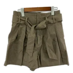 ZARA ザラ フェイクレザー ショートパンツ sizeEUR S/モカ