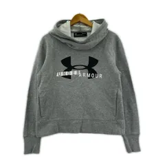 UNDER ARMOUR アンダーアーマー 裏起毛 ロゴプリント プルオーバーパーカー sizeL/グレー