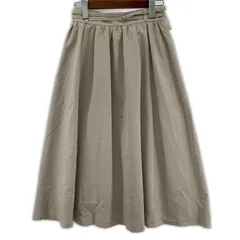 PROPORTION BODY DRESSING プロポーションボディ ドレッシング ベルテッド フレアスカート sizeS/ベージュ