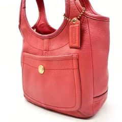 【良品】 COACH Y2K red legacy ergo leather tote bag コーチ ハンドバッグ  トートバッグ