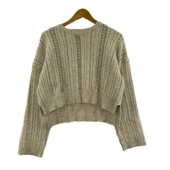 ZARA ザラ ラインストーン クロップド丈ニット sizeEUR S/ライトベージュ