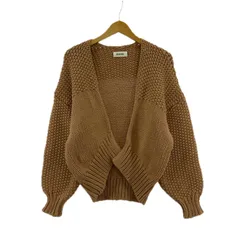 SNIDEL スナイデル ローゲージコットンカーディガン sizeF/ピンクベージュ