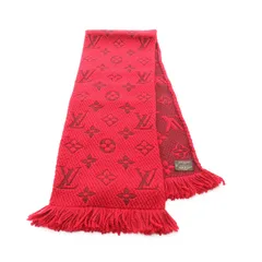 LOUIS VUITTON ルイ・ヴィトン エシャルプ ロゴマニア ルビー マフラー