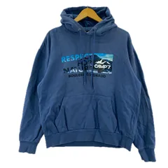 CAMP7 キャンプセブン プリントパーカー sizeM/ブルー