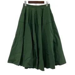 ADAM ET ROPE'　アダムエロペ フレアスカート size38/グリーン