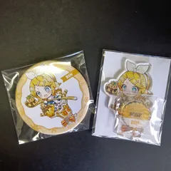 SNOW MIKU×GIGO 雪ミク RIN 2点セット 缶バッチ アクリルスタンド 初音ミク