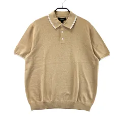 サイズ：L RLX ラルフローレン  ニット 半袖ポロシャツ  ベージュ系 [240101558815] ゴルフウェア メンズ ストスト