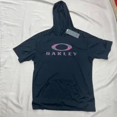 OAKLEY  オークリー　パーカー　半袖　黒　ブラック　XL 未使用　タグ付き