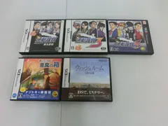 【TAKA54-41】◇未検品 NIntendo 任天堂 DS ソフト まとめて5本セット 逆転裁判 レイトン教授 ウィッシュルーム