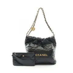 シャネル CHANEL ショルダーバッグ マトラッセ シャネル22 スモール AS3260 ブラック レザー ラムスキン（羊革） CHANEL22 マトラッセ チェーンショルダー レディースのサムネイル