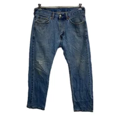 Levi's 505 デニムパンツ W32 ブルー リーバイス ジップアップ アメカジ ジーンズ デニム コットン 2511-192