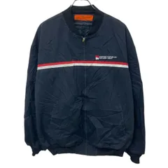 90s USA製 REDKAP ワークジャケット XXL ネイビー レッド レッドキャップ ジップアップ ビッグサイズ 刺繍 アウター 秋物 a711-5859