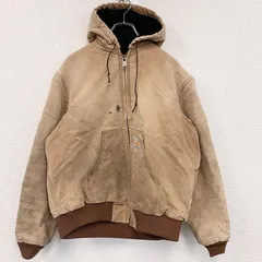 【3点以上まとめ買いで20%OFF】古着 used　carhartt　カーハート　アクティブジャケット　キルティングライナー　茶色　ブラウン