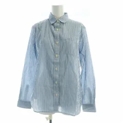 ザノースフェイス THE NORTH FACE シャツ ブラウス ストライプ 長袖 M 青 ブルー 白 ホワイト NRW11711 /RO