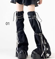 DimMoire ディムモアール スプリングホック＆レースレッグウォーマー