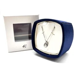 【良品】 4℃ ヨンドシー エターナル ネックレス ブレスレット シルバー 銀 レディース メンズ ユニセックス 男女