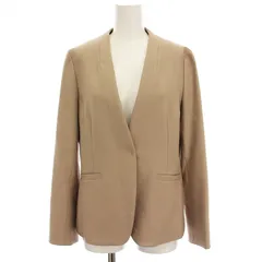 エニィスィス エニシス anySiS 24SS 褒めらレディカラーレスジャケット ノーカラー アウター 2 ベージュ /YM