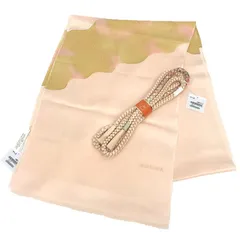 送料無料 京やQ728 正絹 帯揚げ 帯締め 帯揚げ+帯締め2点セット 高級手組紐 高級丹後ちりめん 丸組 金糸 京都絞工業組合謹製 伊景京可京 袷の着物 単衣の着物 袷単衣兼用 振袖 訪問着 附下 付け下げ 色無地 紬 小紋 江戸小紋などに  未使用 新古品