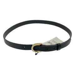 【美品】  LEFIJE / レフィエ | Tresor レザー ベルト | ゴールド / ブラック | レディース