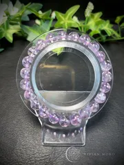💎天然石   ✨🌈虹沢山✨️高品質  アイリス ラベンダー アメジスト  （透明度抜群）    ブレスレット   レディース＆メンズ     E657