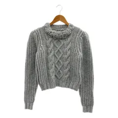 SEVEN TEN by MIHO KAWAHITO / セブンテンバイミホカワヒト | 2024AW | クロシェ フラワー ケーブル ニット | S | グレー | レディース