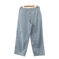 MAISON et VOYAGE / メゾンエヴォヤージュ | 2025SS | 製品染め コットンツイル ワイドストレート チノパンツ | 50 | ブルー | メンズ