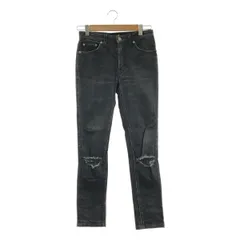SAINT LAURENT PARIS / サンローランパリ | D05 W/SK-MW Destroy Skinny Jeans / ダメージ加工 デニムパンツ | 26 | ブラック系 | レディース