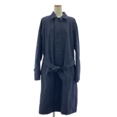 Brilla per il gusto / ブリッラペルイルグスト | ウール ベルテッド ベルテッドオフィサー ステンカラーコート | L | ネイビー | メンズ