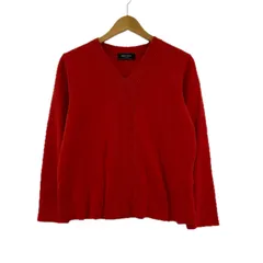 NEWYORKER ニューヨーカー Vネックニット sizeL/レッド