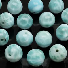 【粒販売】ドミニカ産 ラリマー 丸玉 8mm【1粒販売】 / T079 LM8M