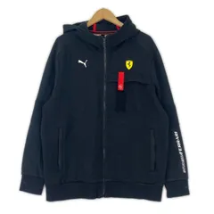 PUMA プーマ Ferrari ジップアップパーカー sizeUS L/ブラック