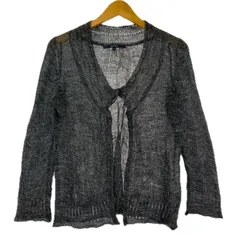 MACPHEE マカフィー トゥモローランド  シアーニットカーディガン size1/ダークグレー