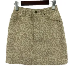 Lily Brown リリーブラウン レオパード柄 ミニスカート size0/ピンク系