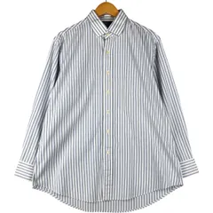 古着 ラルフローレン Ralph Lauren POLO by Ralph Lauren REGENY CUSTOM FIT 長袖 ボタンダウンストライプシャツ メンズXL相当/eaa600584