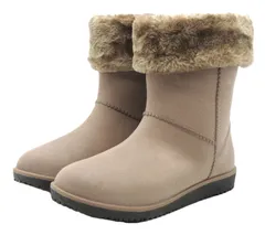 完全防水 防寒 防滑 長靴 レインブーツ ムートンブーツ ショートブーツ レディース 8900 オーク