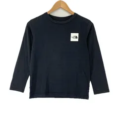 THE NORTH FACE ザ・ノースフェイス NTJ32250 ロゴプリント長袖Ｔシャツ size140/ブラック